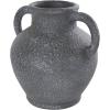 imageDeco 79 Ceramic Decorative Vase Textured Whitewashed Centerpiece Vase Flower Vase for Home Decoration 10quot x 10quot x 24quot Black11 x 9 x 10