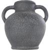 imageDeco 79 Ceramic Decorative Vase Textured Whitewashed Centerpiece Vase Flower Vase for Home Decoration 10quot x 10quot x 24quot Black11 x 9 x 10