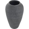 imageDeco 79 Ceramic Decorative Vase Textured Whitewashed Centerpiece Vase Flower Vase for Home Decoration 10quot x 10quot x 24quot Black9 x 9 x 15