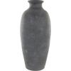 imageDeco 79 Ceramic Decorative Vase Textured Whitewashed Centerpiece Vase Flower Vase for Home Decoration 10quot x 10quot x 24quot BlackCONVENIENTLY SIZED