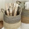 imageDeco 79 Contemporary Dried Plant Storage Basket Set of 3 16quot 14quot 12quotW Multi Colored