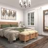 imageDeco 79 Farmhouse Chinese fir Wood Storage Bench 47quot x 16quot x 20quot BROWNBrown