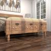imageDeco 79 Farmhouse Chinese fir Wood Storage Bench 47quot x 16quot x 20quot BROWNBrown
