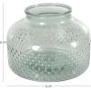 imageDeco 79 Glass Decorative Vase Wide Spotted Centerpiece Vase Flower Vase for Home Decoration 12quot x 12quot x 9quot Green