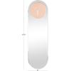 imageDeco 79 Glass Decorative Wall Clock Wall Clock for Home with Pink Clock Face Wall Clock for Room 8quot x 1quot x 28quot Silver