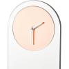 imageDeco 79 Glass Decorative Wall Clock Wall Clock for Home with Pink Clock Face Wall Clock for Room 8quot x 1quot x 28quot Silver