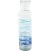 imageDeco 79 Glass Handmade Decorative Vase Blown Centerpiece Vases Set of 2 Flower Vases for Home Decoration 7quot W 10quot H BlueBlue