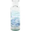 imageDeco 79 Glass Handmade Decorative Vase Blown Centerpiece Vases Set of 2 Flower Vases for Home Decoration 7quot W 10quot H BlueBlue