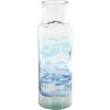imageDeco 79 Glass Handmade Decorative Vase Blown Centerpiece Vases Set of 2 Flower Vases for Home Decoration 7quot W 10quot H BlueBlue