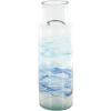 imageDeco 79 Glass Handmade Decorative Vase Blown Centerpiece Vases Set of 2 Flower Vases for Home Decoration 7quot W 10quot H BlueBlue