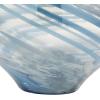 imageDeco 79 Glass Handmade Decorative Vase Blown Centerpiece Vases Set of 2 Flower Vases for Home Decoration 7quot W 10quot H BlueBlue