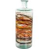 imageDeco 79 Glass Handmade Decorative Vase Blown Centerpiece Vases Set of 2 Flower Vases for Home Decoration 7quot W 10quot H BlueClear