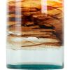 imageDeco 79 Glass Handmade Decorative Vase Blown Centerpiece Vases Set of 2 Flower Vases for Home Decoration 7quot W 10quot H BlueClear