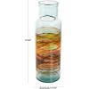 imageDeco 79 Glass Handmade Decorative Vase Blown Centerpiece Vases Set of 2 Flower Vases for Home Decoration 7quot W 10quot H BlueClear