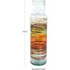 imageDeco 79 Glass Handmade Decorative Vase Blown Centerpiece Vases Set of 2 Flower Vases for Home Decoration 7quot W 10quot H BlueClear