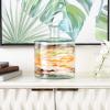 imageDeco 79 Glass Handmade Decorative Vase Blown Centerpiece Vases Set of 2 Flower Vases for Home Decoration 7quot W 10quot H BlueClear