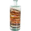 imageDeco 79 Glass Handmade Decorative Vase Blown Centerpiece Vases Set of 2 Flower Vases for Home Decoration 7quot W 10quot H BlueClear
