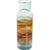 imageDeco 79 Glass Handmade Decorative Vase Blown Centerpiece Vases Set of 2 Flower Vases for Home Decoration 7quot W 10quot H BlueClear