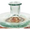imageDeco 79 Glass Handmade Decorative Vase Blown Centerpiece Vases Set of 2 Flower Vases for Home Decoration 7quot W 10quot H BlueClear