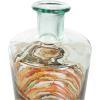 imageDeco 79 Glass Handmade Decorative Vase Blown Centerpiece Vases Set of 2 Flower Vases for Home Decoration 7quot W 10quot H BlueClear