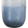 imageDeco 79 Glass Handmade Decorative Vase Blown Centerpiece Vases Set of 2 Flower Vases for Home Decoration 7quot W 10quot H BlueDark Blue