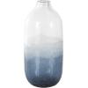 imageDeco 79 Glass Handmade Decorative Vase Blown Centerpiece Vases Set of 2 Flower Vases for Home Decoration 7quot W 10quot H BlueDark Blue