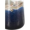 imageDeco 79 Glass Handmade Decorative Vase Blown Centerpiece Vases Set of 2 Flower Vases for Home Decoration 7quot W 10quot H BlueDark Blue