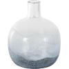 imageDeco 79 Glass Handmade Decorative Vase Blown Centerpiece Vases Set of 2 Flower Vases for Home Decoration 7quot W 10quot H BlueDark Blue