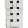 imageDeco 79 Glass Room Table Lamp Geometric Open Frame Accent Lamp set of 2 Lamp 10quot x 16quot x 29quot Silver