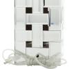 imageDeco 79 Glass Room Table Lamp Geometric Open Frame Accent Lamp set of 2 Lamp 10quot x 16quot x 29quot Silver