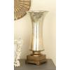 imageDeco 79 Glass Room Uplight Decorative Lamps with Gold Base set of 2 Table Lamps 8quot x 8quot x 18quot Silver