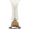 imageDeco 79 Glass Room Uplight Decorative Lamps with Gold Base set of 2 Table Lamps 8quot x 8quot x 18quot Silver