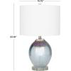 imageDeco 79 Glass Table Lamp Set of 2 14quot W 23quot H Blue