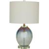 imageDeco 79 Glass Table Lamp Set of 2 14quot W 23quot H Blue