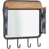 imageDeco 79 Industrial Metal Geometric Wall Hook 19quot x 14quot x 19quot Brown