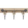 imageDeco 79 Industrial Wood Solid Wall Hook 24quot x 4quot x 10quot Brown
