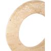 imageDeco 79 Marble Abstract Decorative Sculpture Oval Home Decor Statue with Gold Ball and White Base Accent Figurine 7quot x 3quot x 12quot CreamCream