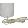 imageDeco 79 Marble Room Table Lamp Thick Stand Accent Lamp with Drum Shade Lamp 15quot x 14quot x 25quot White