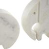imageDeco 79 Marble Safari Animals Decorative Sculpture Small Abstract Rounded Home Decor Statues Set of 3 Accent Figurines 6quot 4quot 6quot H Multi ColoredWhite