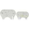 imageDeco 79 Marble Safari Animals Decorative Sculpture Small Abstract Rounded Home Decor Statues Set of 3 Accent Figurines 6quot 4quot 6quot H Multi ColoredWhite