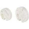 imageDeco 79 Marble Safari Animals Decorative Sculpture Small Abstract Rounded Home Decor Statues Set of 3 Accent Figurines 6quot 4quot 6quot H Multi ColoredWhite