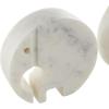 imageDeco 79 Marble Safari Animals Decorative Sculpture Small Abstract Rounded Home Decor Statues Set of 3 Accent Figurines 6quot 4quot 6quot H Multi ColoredWhite