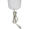 imageDeco 79 Marble Thick Stand Table Lamp with Drum Shade 15quot x 15quot x 26quot WhiteWhite