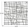 imageDeco 79 Metal Abstract Home Wall Decor Overlapping Stick Wall Sculpture Wall Art 24quot x 2quot x 25quot BlackBlack