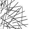 imageDeco 79 Metal Abstract Home Wall Decor Overlapping Stick Wall Sculpture Wall Art 24quot x 2quot x 25quot BlackBlack