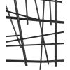 imageDeco 79 Metal Abstract Home Wall Decor Overlapping Stick Wall Sculpture Wall Art 24quot x 2quot x 25quot BlackBlack