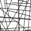 imageDeco 79 Metal Abstract Home Wall Decor Overlapping Stick Wall Sculpture Wall Art 24quot x 2quot x 25quot BlackBlack