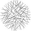 imageDeco 79 Metal Abstract Home Wall Decor Overlapping Stick Wall Sculpture Wall Art 24quot x 2quot x 25quot BlackBlack