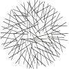 imageDeco 79 Metal Abstract Home Wall Decor Overlapping Stick Wall Sculpture Wall Art 24quot x 2quot x 25quot BlackBlack