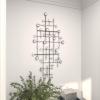 imageDeco 79 Metal Abstract Home Wall Decor Wall Sculpture with Crystal Embellishments Wall Art 20quot x 1quot x 42quot Silver